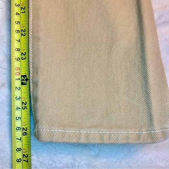 PacSun Denim Pants Sz 25 Camel Tan Straight Leg 100% Cotton 5 Pockets Jeans - Picture 15 of 15